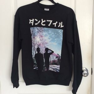 dan and phil cherry blossom sweater